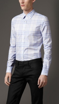 Modern Fit Check Cotton Shirt