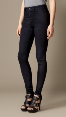 dark indigo skinny fit high-rise deep indigo jeans - image 1