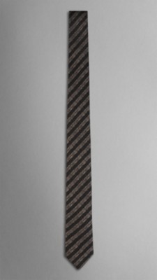 Striped Jacquard Silk Tie