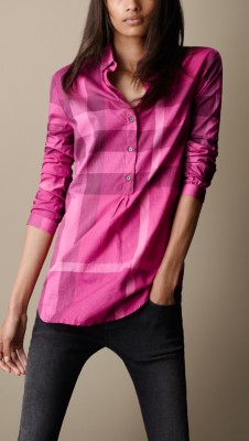 Check Cotton Tunic