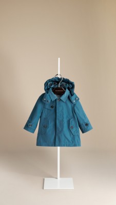 Detachable Hood Trench Coat