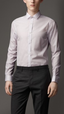 Modern Fit Striped Cotton Shirt