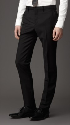 Slim Fit Wool Mohair Trousers