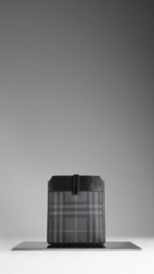 Charcoal Check iPad Case