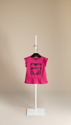 Heart Graphic Peplum T-Shirt