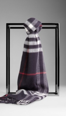 Check Cashmere Scarf