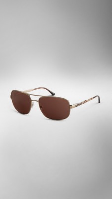 Square Frame Aviator Sunglasses