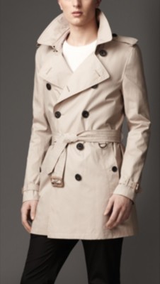Mid-Length Parachute Cotton Trench Coat