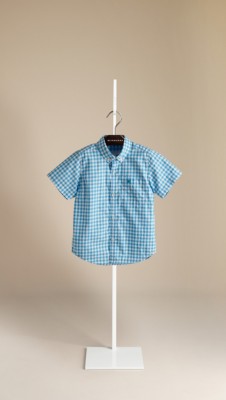 Gingham Cotton Poplin Shirt