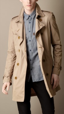 Mid-Length Lightweight Trench Coat