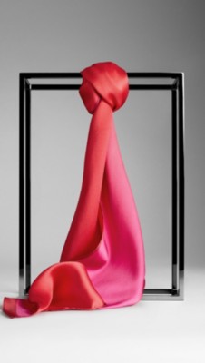 Dégradé Silk Satin Scarf
