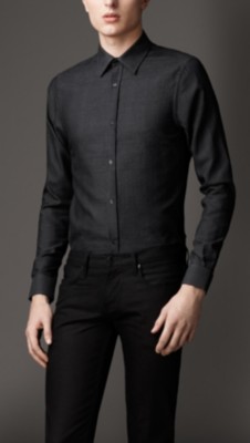 Modern Fit Check Cotton Shirt