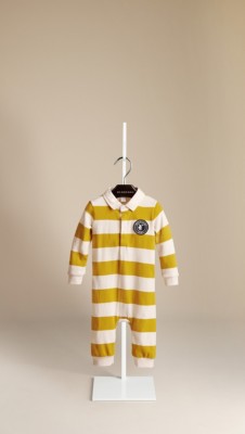 Rugby Stripe Cotton Playsuit