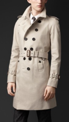 Cotton Gabardine Trench Coat