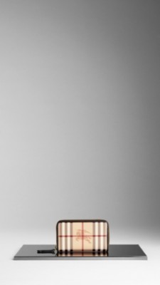 Haymarket Check Ziparound Coin Case