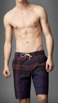 Check Swim Shorts