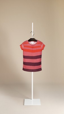 Block Stripe Cotton T-Shirt