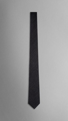 Jacquard Check Wool Silk Tie