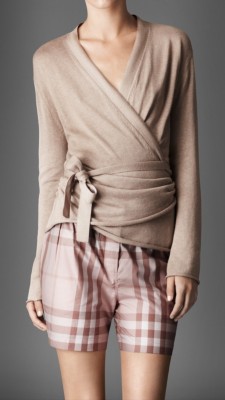Silk Cotton Wrap Cardigan