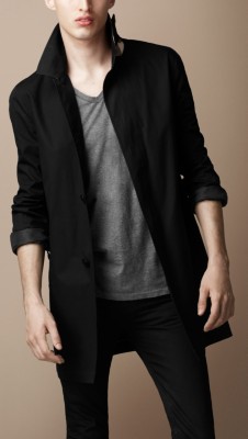 Mid-Length Lightweight Cotton Trench Coat