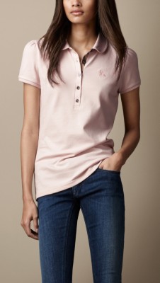 CHECK PLACKET POLO SHIRT