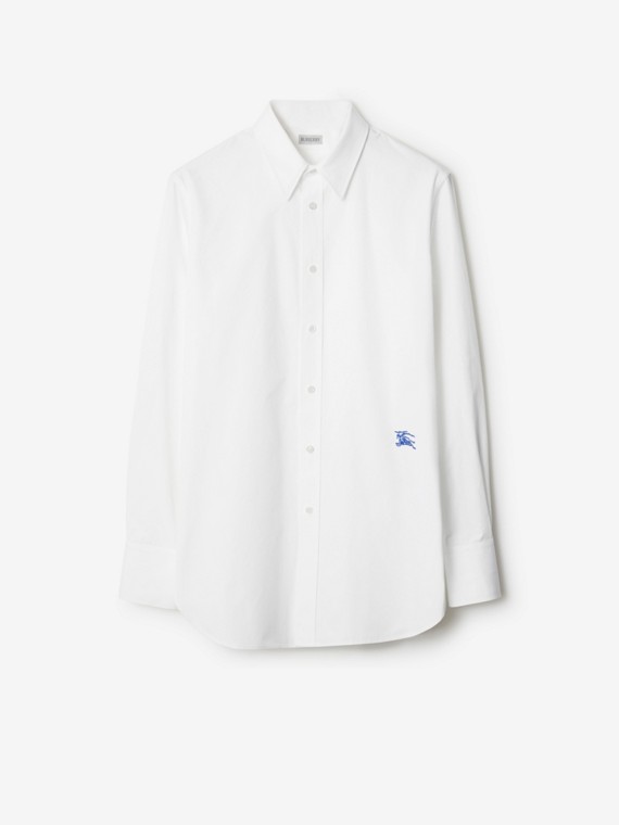 Camisa de algodão com estampa EKD (Branco)
