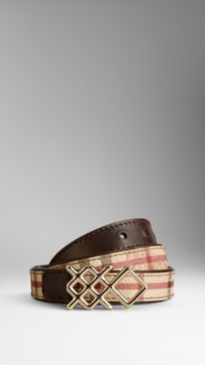 Haymarket Check Belt with Check Buckle