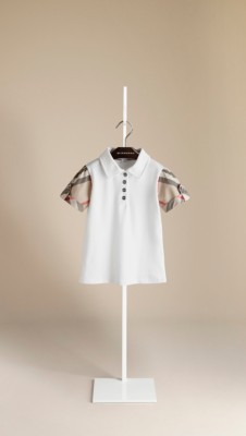 Check Sleeve Polo Shirt