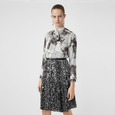 burberry chiffon dress