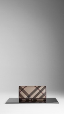 Smoked Check Continental Wallet