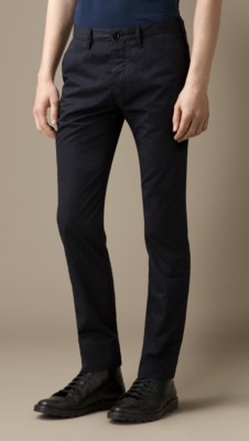 Slim Fit Cotton Twill Chinos