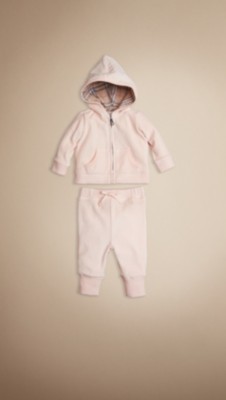 Velour Hooded Top And Trouser Set