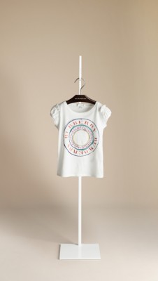 Frill Detail Graphic Print T-Shirt