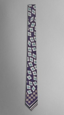 Abstract Graphic Silk Tie
