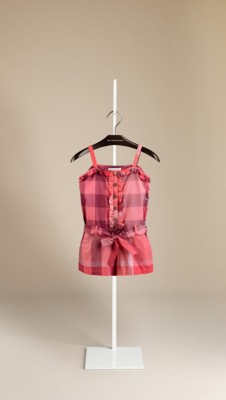 Frill Front Cotton Playsuit