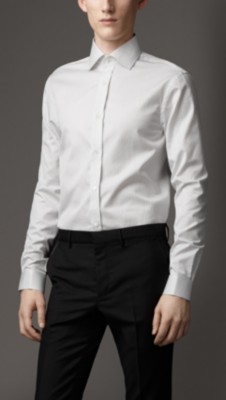 Classic Fit Striped Cotton Shirt