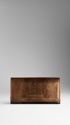 Lizard Leather Continental Wallet