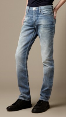 Swaine Vintage Stonewash Tapered Fit Jeans