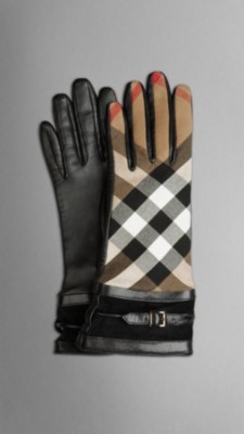 Bridle House Check Gloves