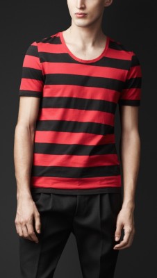 Camiseta de algodón a rayas