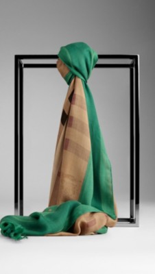 Haymarket Check Border Scarf