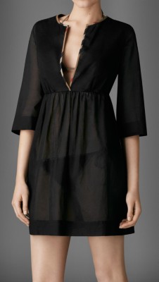 Check Detail Cotton Kaftan