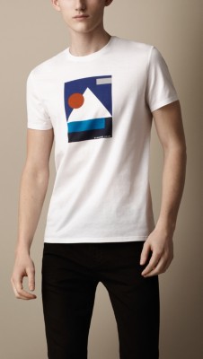 Abstract Print Cotton T-Shirt