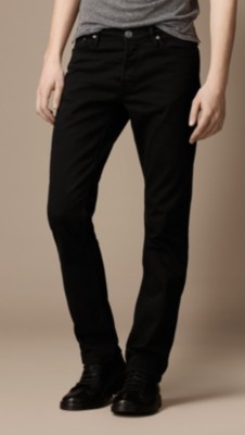 Swaine Black Tapered Fit Jeans