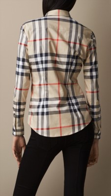 A Burberry look alike button down