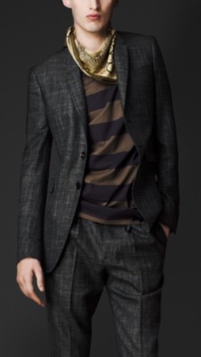 Chaqueta de corte ajustado de checks