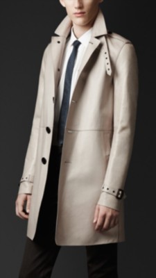 Nappa Leather Trench Coat