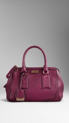 Small Heritage Grain Leather Tote Bag
