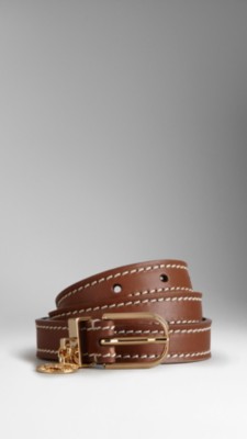 Leather Equestrian Buckle Belt