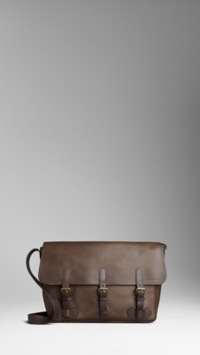 Large Palmelatto Leather Messenger Bag